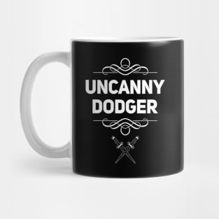 Funny DnD Rogue Class Daggers - Uncanny Dodger Mug